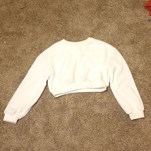 Shien long sleeved cropped shirt